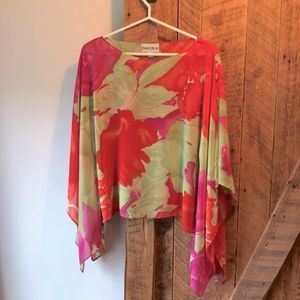 Danny & Nicole see through floral shirt